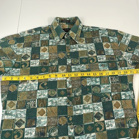 VINTAGE, Christian Dumas mens short sleeve shirt, Small - Picture 8 of 8